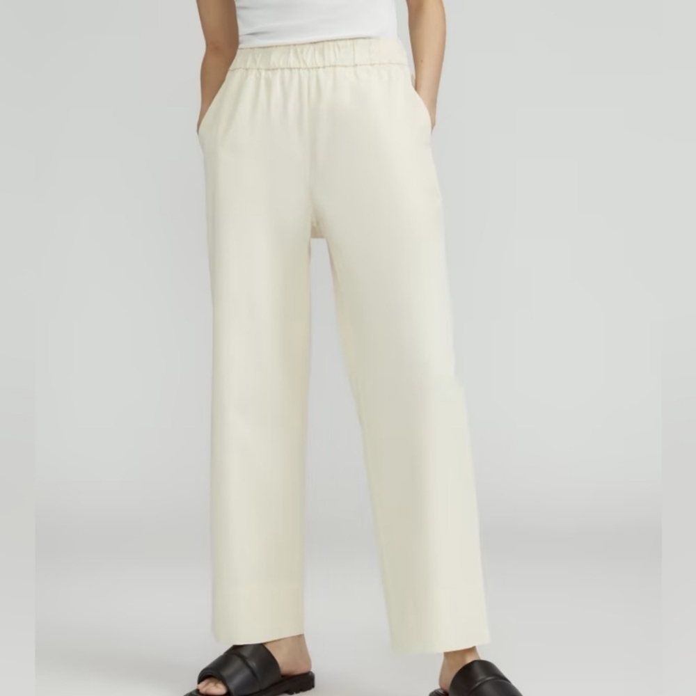 Everlane Women’s The Easy Pant, Canvas White, Size 0